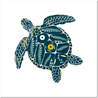 Tribal Sea Turtle Posters and Art